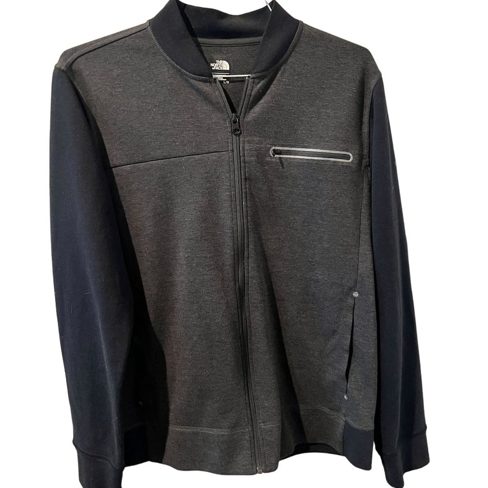 The North Face Mens Large full zip Sweater Zip Pockets